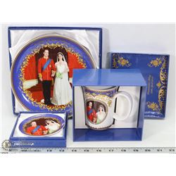 SET OF 3 THE ROYAL WEDDING PRINCE