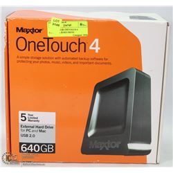 NEW MAXTOR ONETOUCH 4 EXTERNAL HARD DRIVE