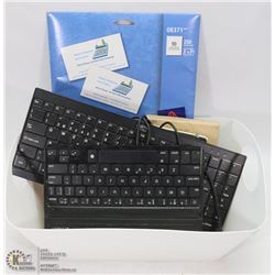 2 KEYBOARDS, ONE WIRELESS WITH VARIOUS OFFICE