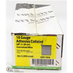 CASE OF COLLATED FINISH BRADS 18 GAUGE
