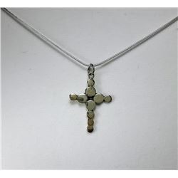 11 - VINTAGE STAMPED 925 CROSS