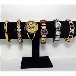 5 - LOT OF 6 VINTAGE BRACELETS