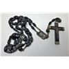 Image 1 : 20 - BLACK & SILVER LOURDES ROSARY