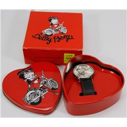 BETTY BOOP BIKER WATCH