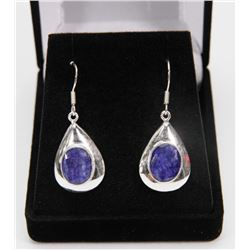 #45-NATURAL BLUE SAPPHIRE EARRINGS
