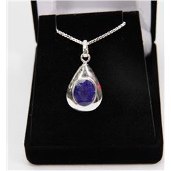 #44-NATURAL BLUE SAPPHIRE PENDANT