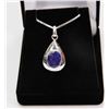 Image 1 : #44-NATURAL BLUE SAPPHIRE PENDANT