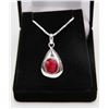 Image 1 : #48-NATURAL RED RUBY PENDANT