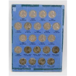 US JEFFERSON NICKEL COLLECTION  1938 - 1944