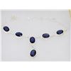 Image 1 : #58-TANZANITE GEMSTONE NECKLACE