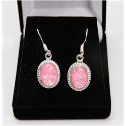 #55-AUSTRALIAN FIRE OPAL GEMSTONE EARRINGS