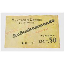 NAZI CONCENTRATION CAMP OREIENBURG BANK NOTES 50PT