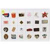 Image 1 : SHEET OF 24 ENTERTAINMENT COLLECTOR PINS