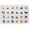 Image 1 : SHEET OF 24 MEDIA COLLECTOR PINS