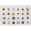 Image 1 : SHEET OF 24 MINOR HOCKEY COLLECTOR PINS