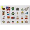 Image 1 : SHEET OF 24 ASSORTED COLLECTOR PINS