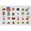 Image 1 : SHEET OF 24 ASSORTED COLLECTOR PINS