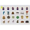Image 1 : SHEET OF 24 ASSORTED COLLECTOR PINS