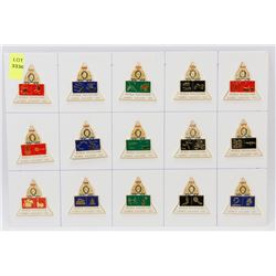 SHEET OF 15 WORLD POLICE/ FIRE GAMES 97'