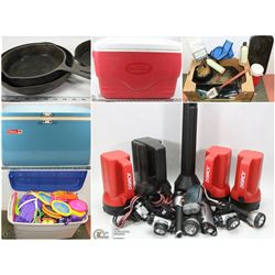 FEATURED ITEMS: CAMPING GEAR AND COOLERS!