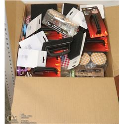 BOX OF STORE CLOSURE MERCHANDISE