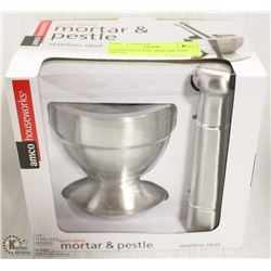 STAINLESS STEEL MORTAR AND PESTLE - ON CHOICE