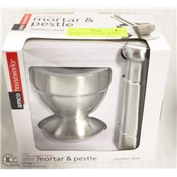 STAINLESS STEEL MORTAR AND PESTLE - ON CHOICE