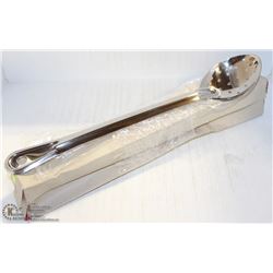 NEW 15" STAINLESS PERFORATED SPOONS - LOT OF 12