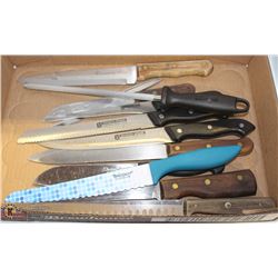FLAT OF 11 KNIVES - J.A. HENCKEL,( RESTAURANT)