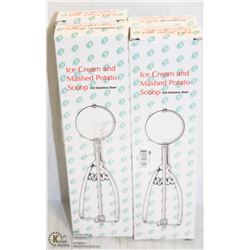 LOT OF 4 ICE CREAM/ MASHED POTATO SCOOPS