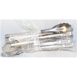 8 NEW 12" STAINLESS EXTRA HEAVY DUTY TONGS