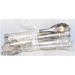8 NEW 12" STAINLESS EXTRA HEAVY DUTY TONGS