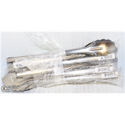 8 NEW 12" STAINLESS EXTRA HEAVY DUTY TONGS