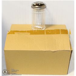 CHEESE OR PEPPER SHAKERS LOT OF 12 NEW