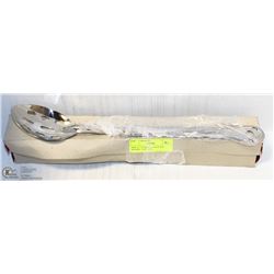 NEW 15" STAINLESS SLOTTED SPOONS - LOT OF 12