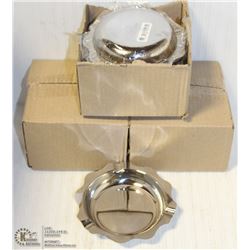 STAINLESS STEEL ASHTRAYS - LOT OF 36 NEW