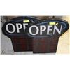 Image 1 : PAIR OF OPEN SIGNS WITH BUSINESS HOURS