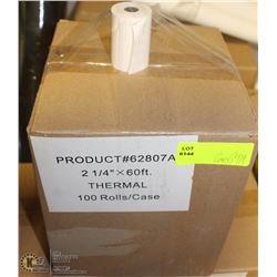 3 CASES OF TILL TAPE 100 ROLLS X 60FT PER CASE