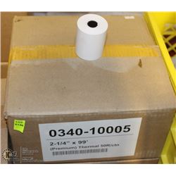 2 BOXES OF TILL TAPE 50 ROLLS X 99FT PER CASE