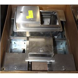 LOT OF 6 STAINLESS STEEL TISSUE DISPENSERS