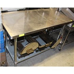 STAINLESS STEEL PREP TABLE 48"X24"X34"