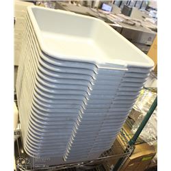 24 NEW GREY BUS BINS