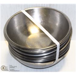 LOT OF 10- 10" STAINLESS STEEL BOWLS - ON CHOICE