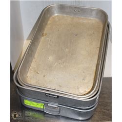 LOT OF 6- 12"X18" BAKING OR COOKING PANS