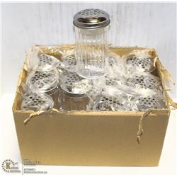 LOT OF 12 NEW CHEESE OR PEPPER SHAKERS - ON CHOICE