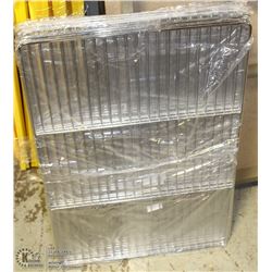 LOT OF 8 STAINLESS WIRE GRATES 15-3/4" X 24-3/4"