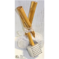 LOT OF 3 NEW MEAT MALLET TENDERIZERS - ON CHOICE