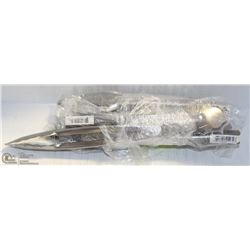 8 NEW 9" STAINLESS EXTRA HEAVY DUTY TONGS