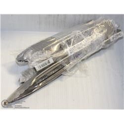 8 NEW 12" STAINLESS EXTRA HEAVY DUTY TONGS