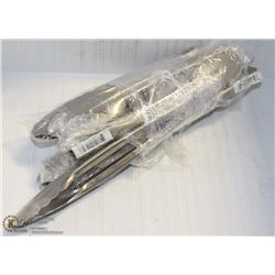 8 NEW 12" STAINLESS EXTRA HEAVY DUTY TONGS